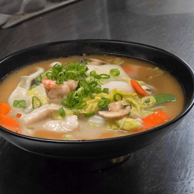 Indulge in our seafood ramen