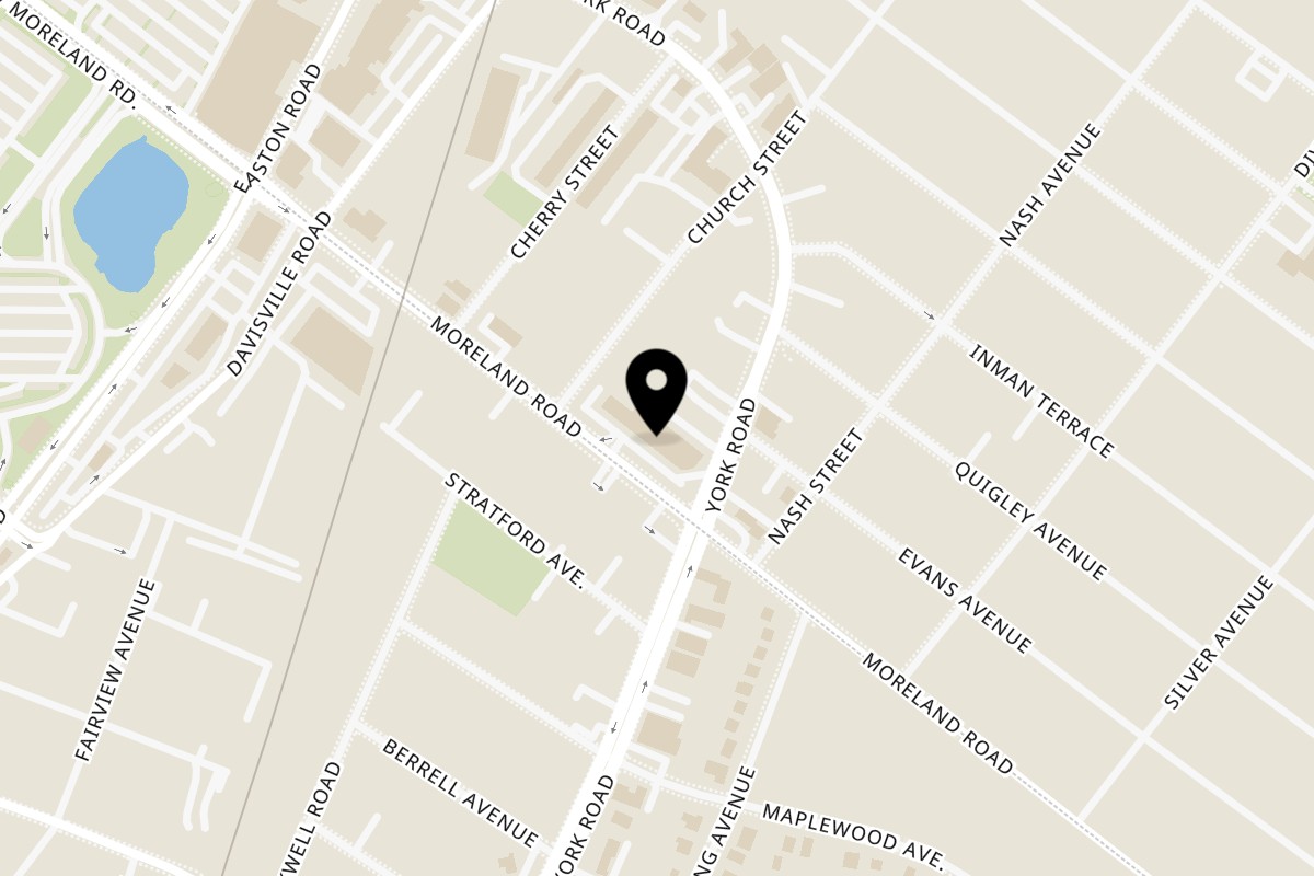 Map showing the location of Momoyama Ramen & Hawaiian BBQ Willow Grove on 101 E Moreland Rd Ste.# F in Willow Grove